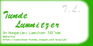tunde lumnitzer business card